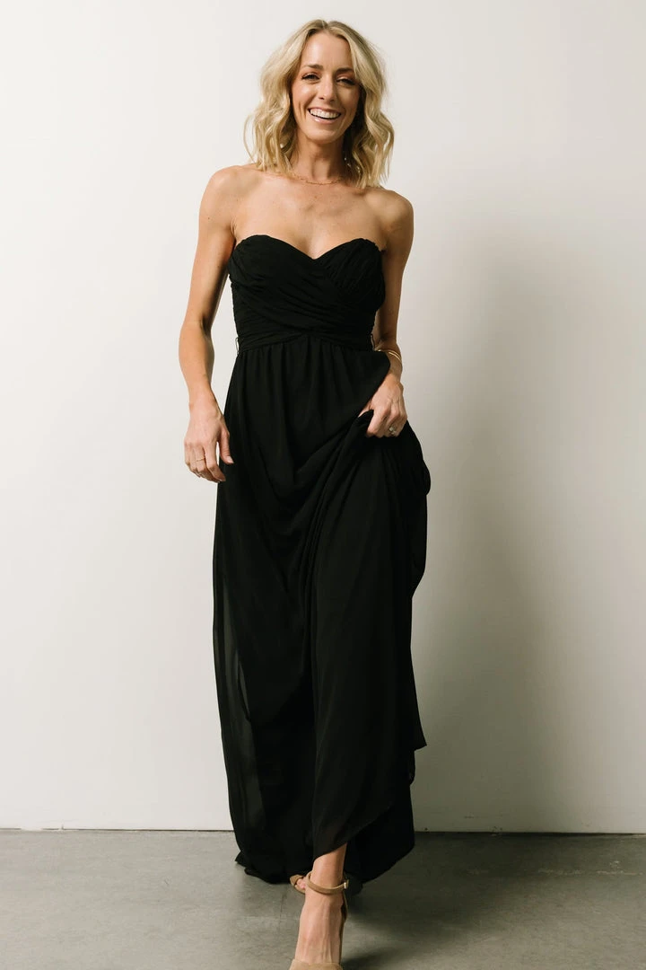 SL Ruth Strapless Convertible Gown | Black Dresses 5 SL Ruth Strapless Convertible Gown | Black Dresses