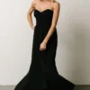 SL Ruth Strapless Convertible Gown | Black Dresses