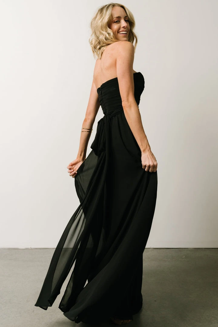 SL Ruth Strapless Convertible Gown | Black Dresses 10 SL Ruth Strapless Convertible Gown | Black Dresses