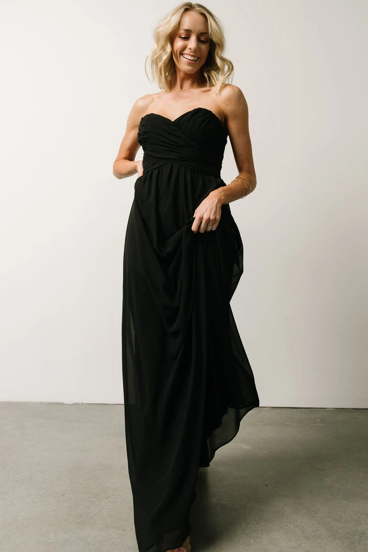 SL Ruth Strapless Convertible Gown | Black Dresses 11 SL Ruth Strapless Convertible Gown | Black Dresses