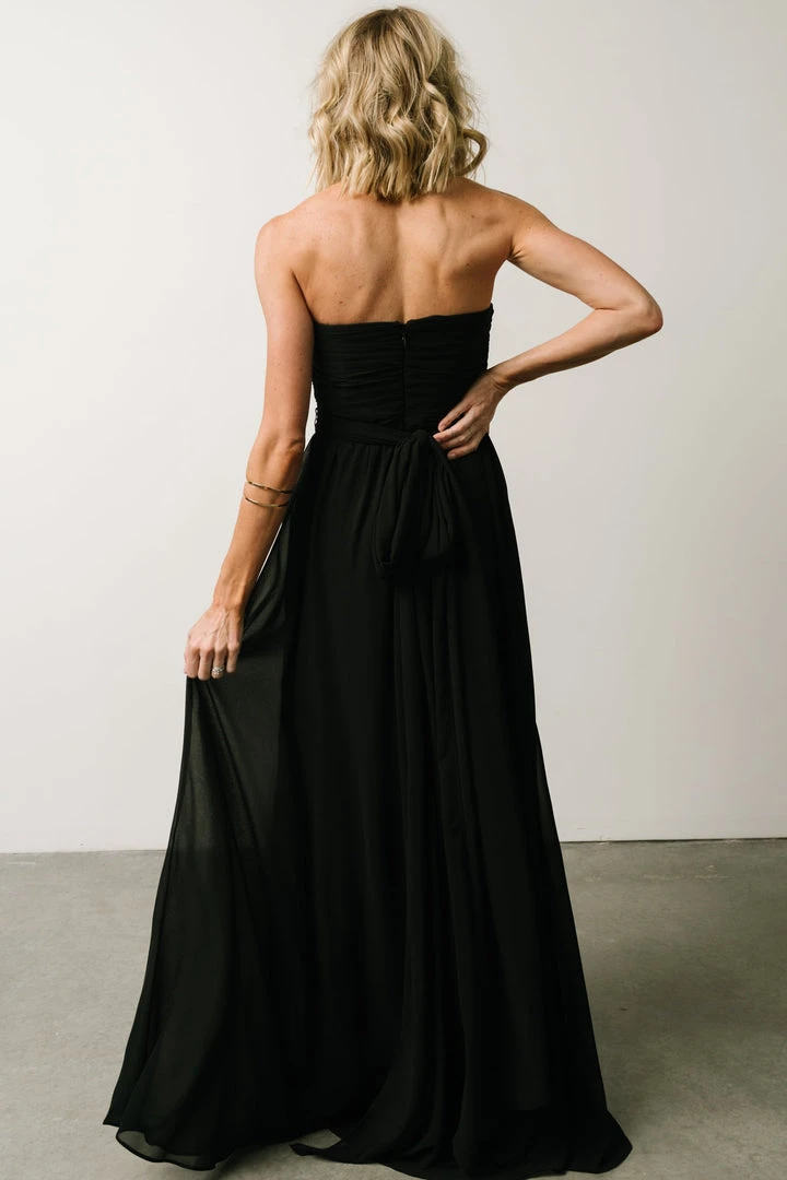 SL Ruth Strapless Convertible Gown | Black Dresses 8 SL Ruth Strapless Convertible Gown | Black Dresses