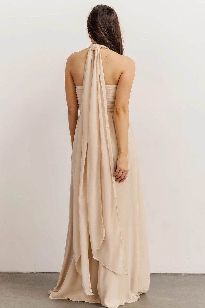 SL Ruth Strapless Convertible Gown | Natural 11 SL Ruth Strapless Convertible Gown | Natural