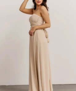 SL Ruth Strapless Convertible Gown | Natural 13 SL Ruth Strapless Convertible Gown | Natural