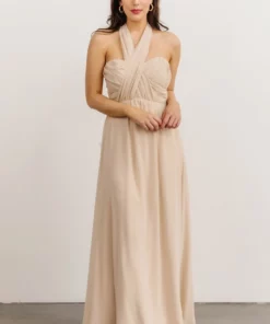 SL Ruth Strapless Convertible Gown | Natural 19 SL Ruth Strapless Convertible Gown | Natural