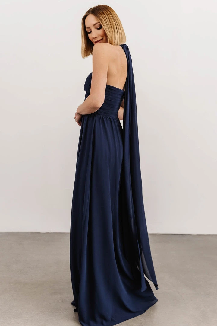 SL Ruth Strapless Convertible Gown | Navy Dresses 4 SL Ruth Strapless Convertible Gown | Navy Dresses