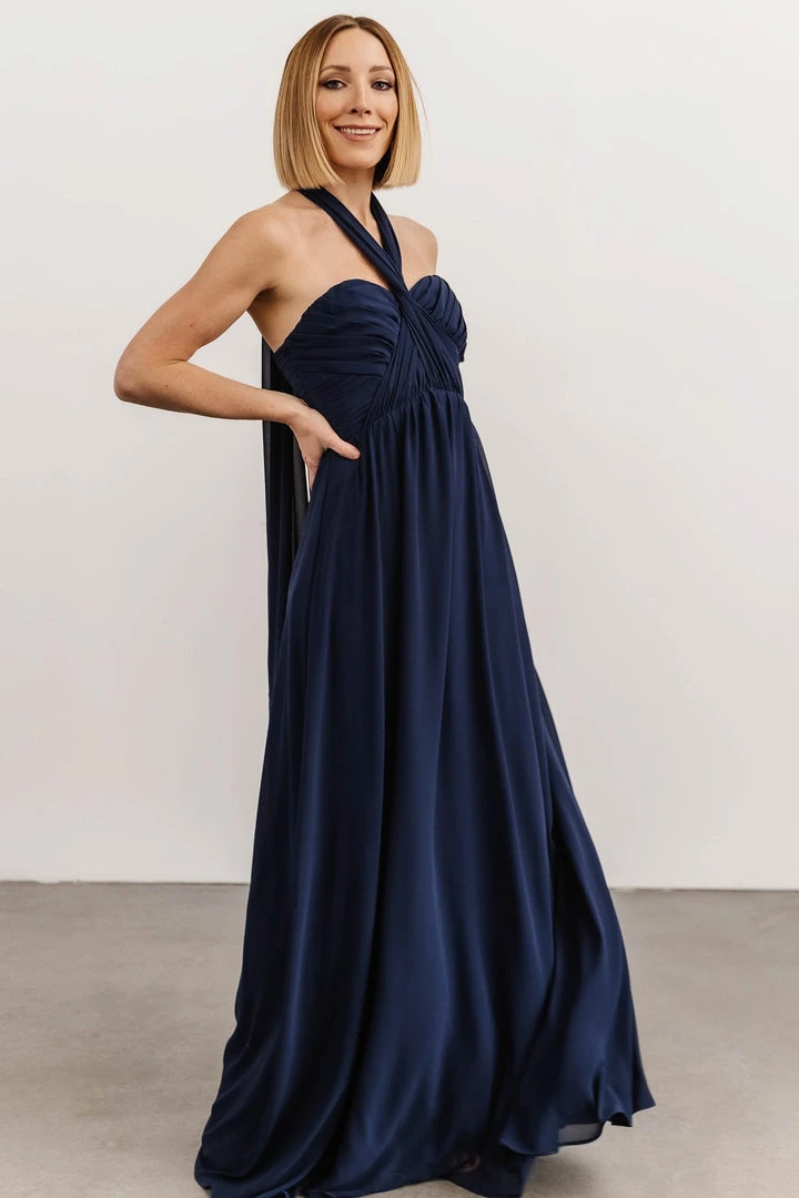 SL Ruth Strapless Convertible Gown | Navy Dresses 8 SL Ruth Strapless Convertible Gown | Navy Dresses