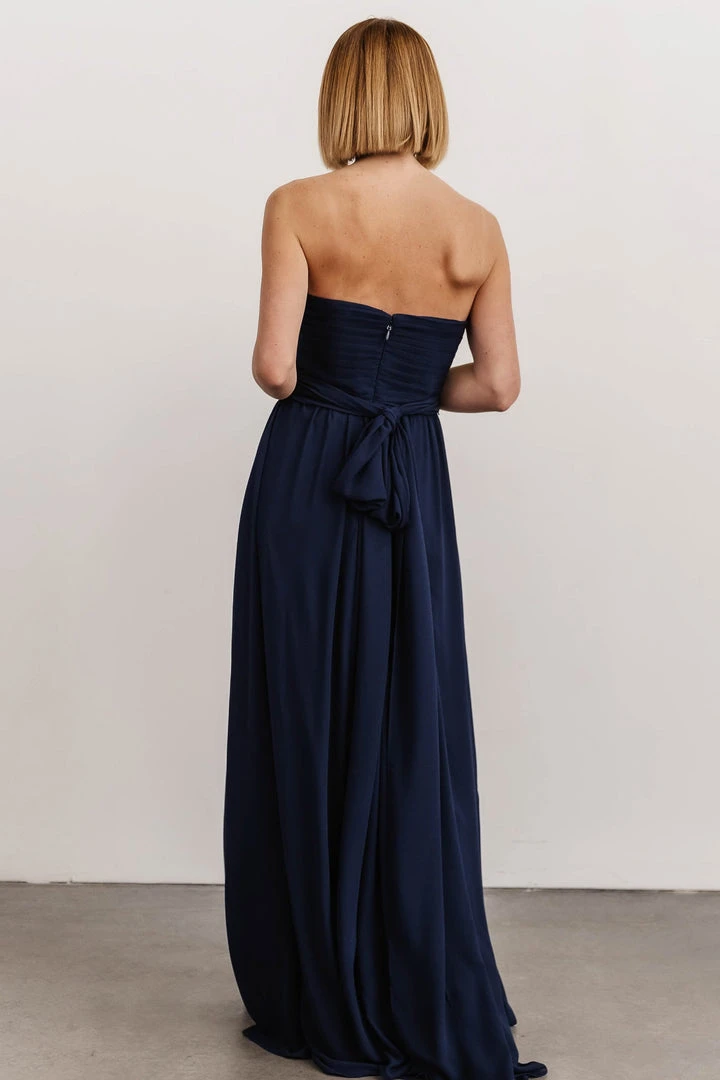 SL Ruth Strapless Convertible Gown | Navy Dresses 11 SL Ruth Strapless Convertible Gown | Navy Dresses