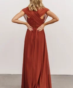 SL Ruth Strapless Convertible Gown | Terracotta