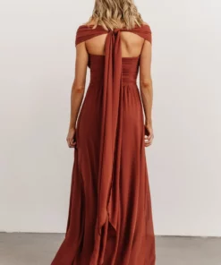 SL Ruth Strapless Convertible Gown | Terracotta