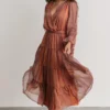 FT Ryker Tiered Midi Dress | Sunset Print Dresses