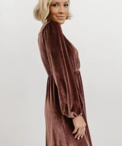 BB Custom Sadie Velvet Maxi Dress | Dusty Plum