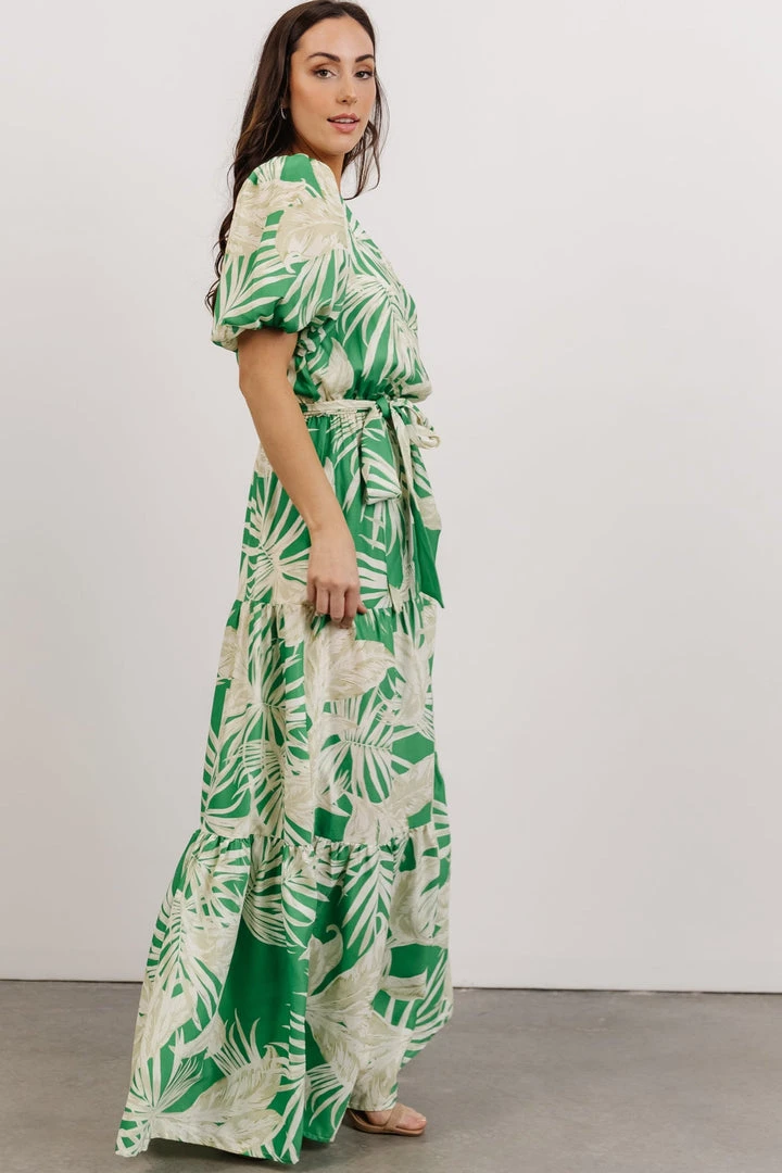 FT Sally One Shoulder Maxi Dress | Green Floral Dresses 4 FT Sally One Shoulder Maxi Dress | Green Floral Dresses