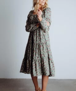 HAY Dresses Sammie Midi Dress | Sage Floral