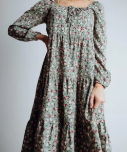 HAY Dresses Sammie Midi Dress | Sage Floral 9 HAY Dresses Sammie Midi Dress | Sage Floral
