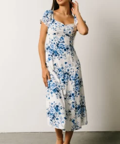 IBS Sandy Midi Dress | Blue + White Floral 19 IBS Sandy Midi Dress | Blue + White Floral