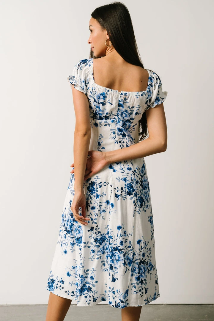 IBS Sandy Midi Dress | Blue + White Floral 7 IBS Sandy Midi Dress | Blue + White Floral