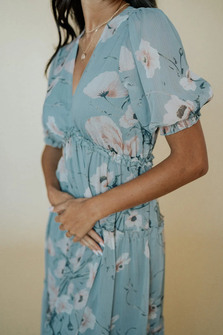 BB Custom Santorini Maxi Dress | Blue Floral Dresses 9 BB Custom Santorini Maxi Dress | Blue Floral Dresses