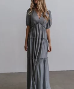 BB Custom Santorini Maxi Dress | Dusty Blue 11 BB Custom Santorini Maxi Dress | Dusty Blue