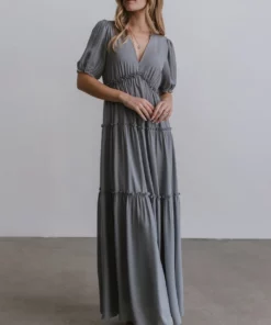 BB Custom Santorini Maxi Dress | Dusty Blue 9 BB Custom Santorini Maxi Dress | Dusty Blue