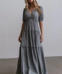 BB Custom Santorini Maxi Dress | Dusty Blue