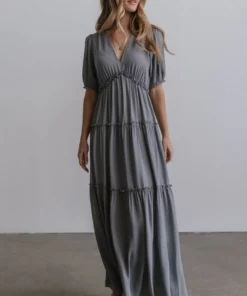 BB Custom Santorini Maxi Dress | Dusty Blue 10 BB Custom Santorini Maxi Dress | Dusty Blue
