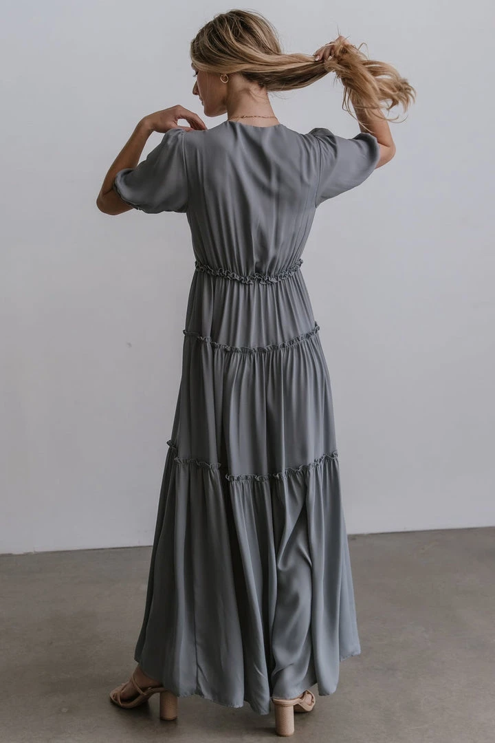 BB Custom Santorini Maxi Dress | Dusty Blue 3 BB Custom Santorini Maxi Dress | Dusty Blue