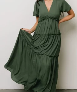 BB Custom Santorini Maxi Dress | Dusty Green Dresses