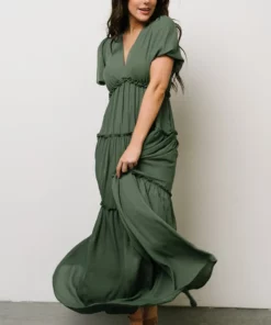 BB Custom Santorini Maxi Dress | Dusty Green Dresses