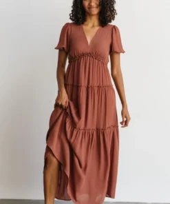 BB Custom Dresses Santorini Maxi Dress | Rosy Brown
