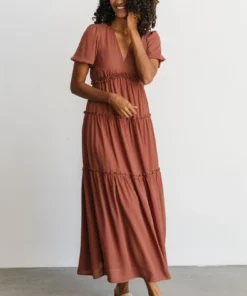 BB Custom Dresses Santorini Maxi Dress | Rosy Brown