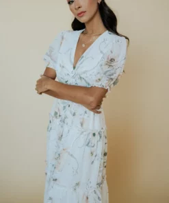 BB Custom Dresses Santorini Maxi Dress | White Floral 15 BB Custom Dresses Santorini Maxi Dress | White Floral