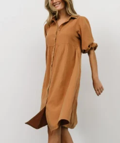 POL Shop All Sari Babydoll Dress | Camel