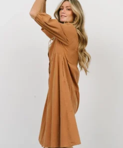 POL Shop All Sari Babydoll Dress | Camel