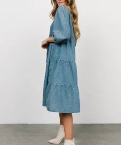 POL Sari Babydoll Dress | Chambray Dresses 16 POL Sari Babydoll Dress | Chambray Dresses