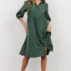 POL Dresses Sari Babydoll Dress | Green