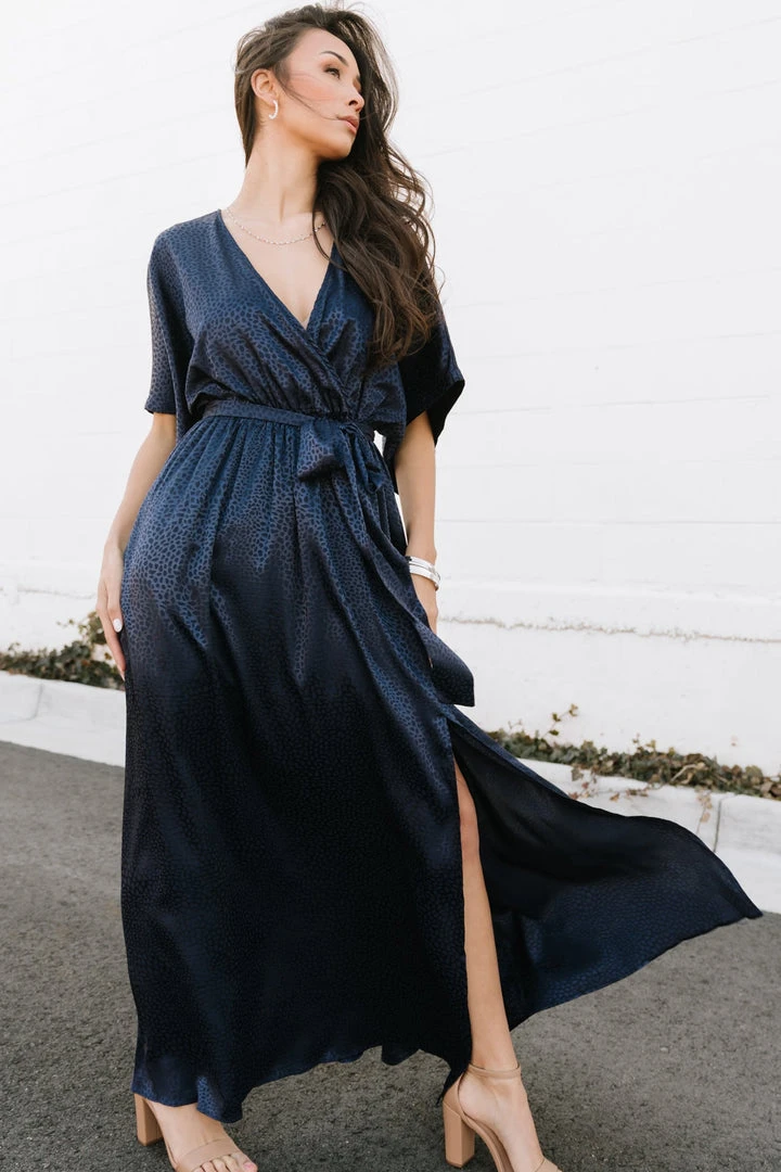 BB Custom Savannah Print Kimono Maxi | Navy Dresses 3 BB Custom Savannah Print Kimono Maxi | Navy Dresses