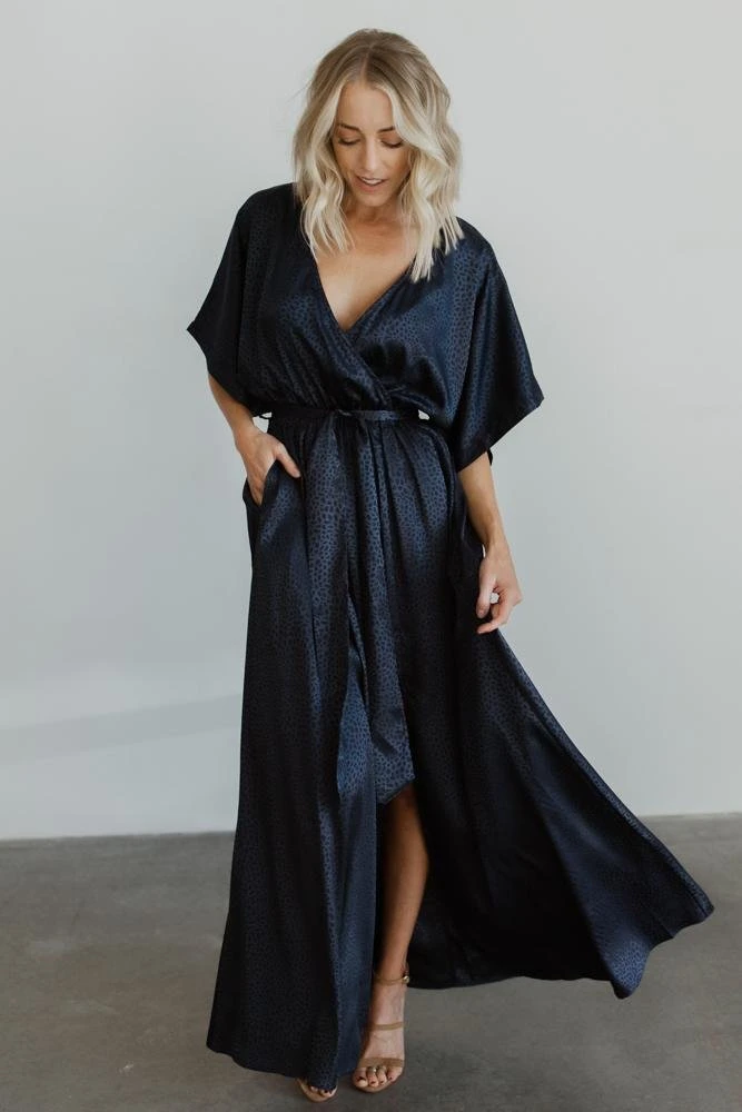 BB Custom Savannah Print Kimono Maxi | Navy Dresses 7 BB Custom Savannah Print Kimono Maxi | Navy Dresses