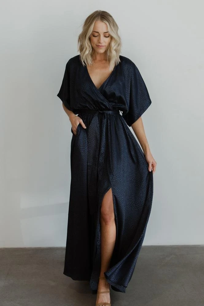 BB Custom Savannah Print Kimono Maxi | Navy Dresses 2 BB Custom Savannah Print Kimono Maxi | Navy Dresses