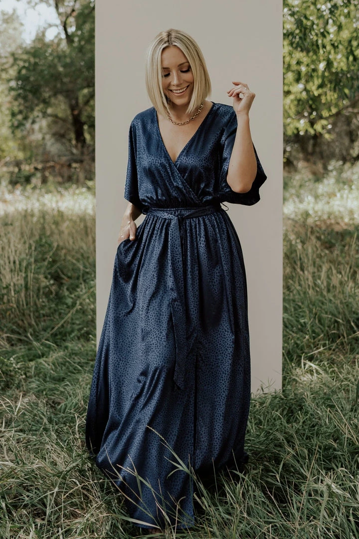 BB Custom Savannah Print Kimono Maxi | Navy Dresses 1 BB Custom Savannah Print Kimono Maxi | Navy Dresses