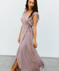 Soi Dresses Saya Wrap Maxi Dress | Dusty Lilac