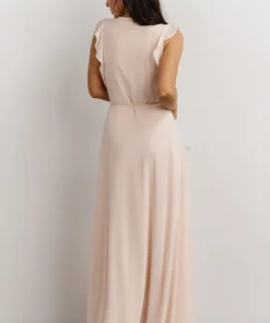 Soi Dresses Saya Wrap Maxi Dress | Light Peach