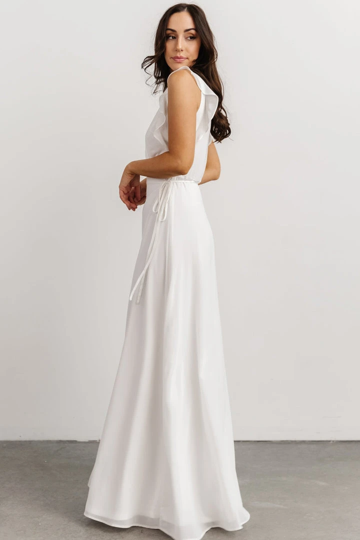 Soi Dresses Saya Wrap Maxi Dress | Off-White 4 Soi Dresses Saya Wrap Maxi Dress | Off-White