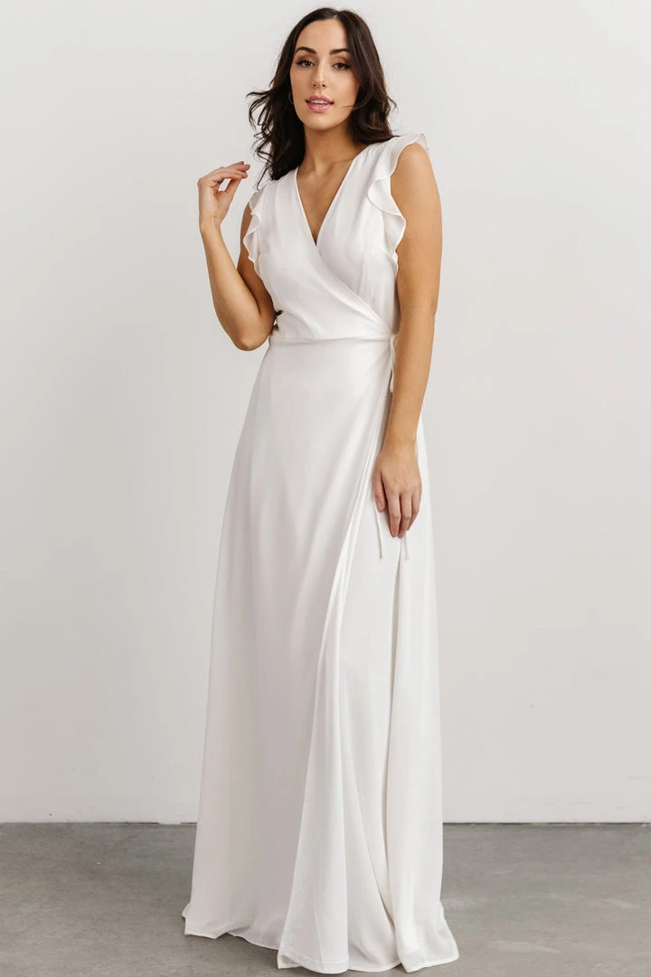 Soi Dresses Saya Wrap Maxi Dress | Off-White 2 Soi Dresses Saya Wrap Maxi Dress | Off-White