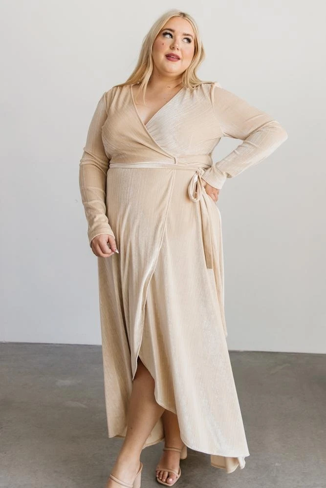 BB Custom Dresses Serena Shimmer Velvet Wrap Dress | Pearl 14 BB Custom Dresses Serena Shimmer Velvet Wrap Dress | Pearl