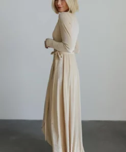 BB Custom Dresses Serena Shimmer Velvet Wrap Dress | Pearl 22 BB Custom Dresses Serena Shimmer Velvet Wrap Dress | Pearl
