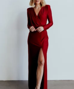 RR Dresses Seville Long Sleeve Gown | Burgundy 25 RR Dresses Seville Long Sleeve Gown | Burgundy