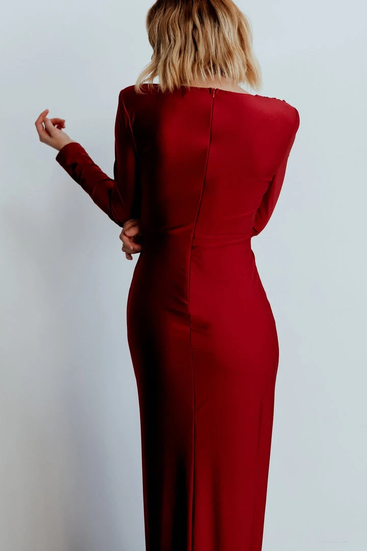 RR Dresses Seville Long Sleeve Gown | Burgundy 9 RR Dresses Seville Long Sleeve Gown | Burgundy