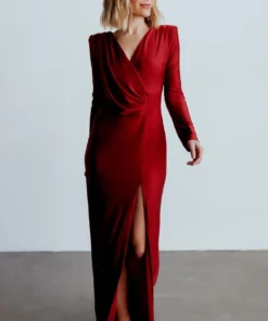 RR Dresses Seville Long Sleeve Gown | Burgundy 17 RR Dresses Seville Long Sleeve Gown | Burgundy
