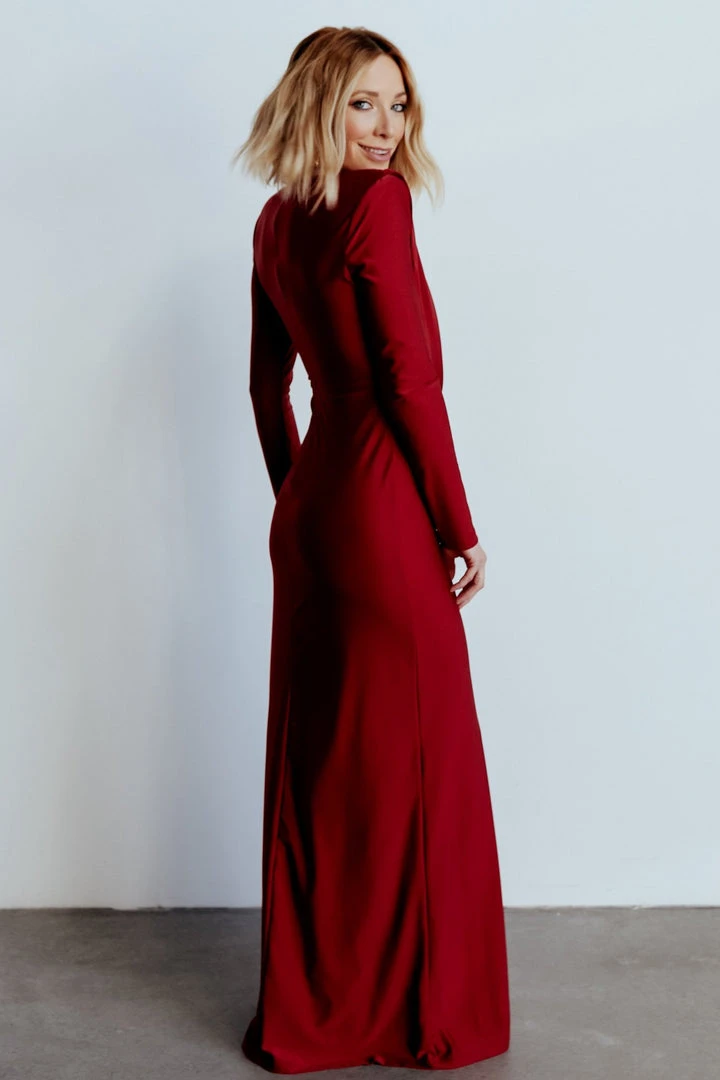 RR Dresses Seville Long Sleeve Gown | Burgundy 10 RR Dresses Seville Long Sleeve Gown | Burgundy