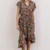 KA Shelby High-Low Dress | Black Multi Floral